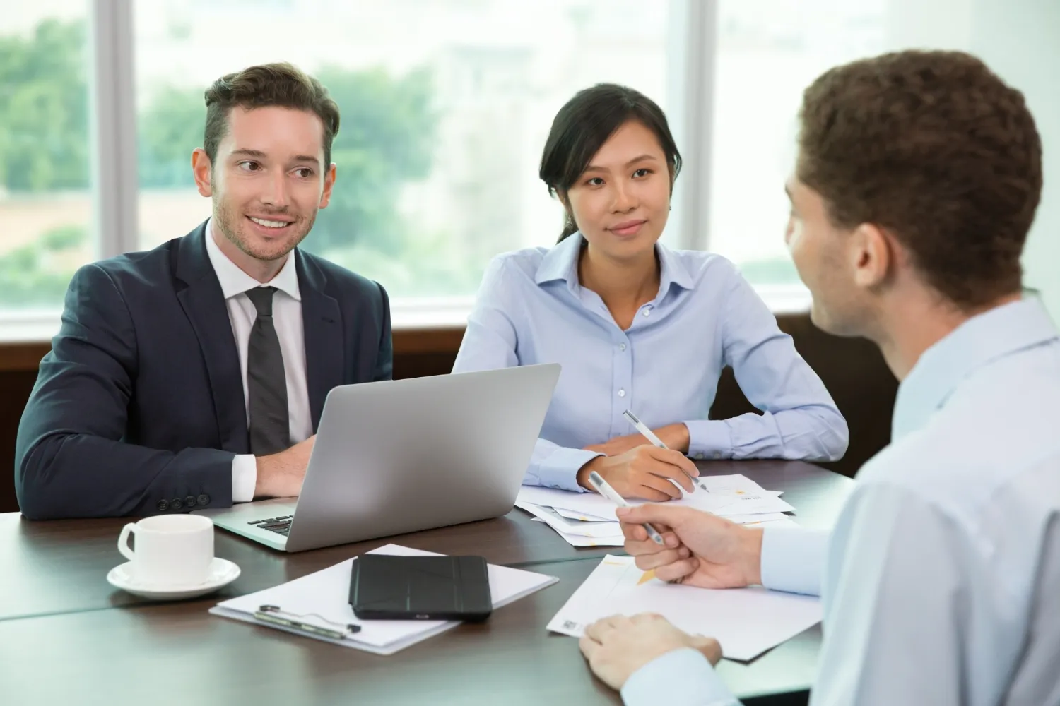 Business people at meeting in office